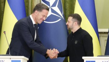 Russia launches major drone attack on Ukraine – as new Nato chief visits Kyiv