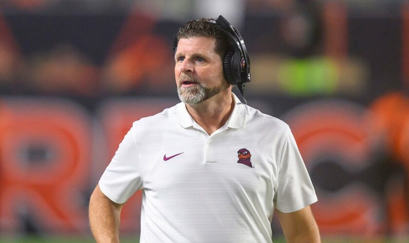 Virginia Tech coach Brent Pry rips referees over Hail Mary touchdown reversal: 'Don't see how you overturn it'