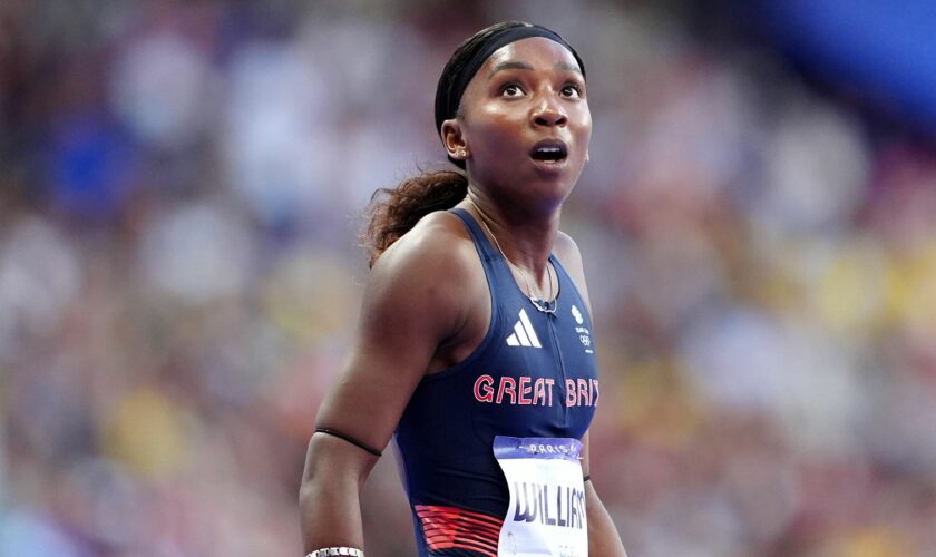 Team GB's Bianca Williams at this summer's Olympics in Paris. Pic: PA