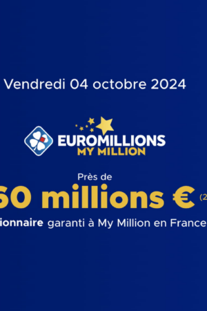 Résultat Euromillions (FDJ) : le tirage du vendredi 4 octobre 2024, 160 millions d'euros en jeu