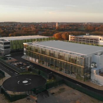 Kao's data centre in Harlow is shown