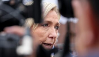 Marine Le Pen à Henin-Beamont dans le Pas-de-Calais, le 14 juin 2024