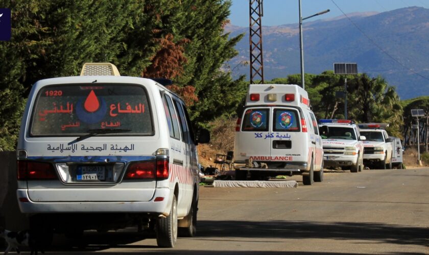 Liveblog zum Krieg in Nahost: Libanon: Drei Krankenhäuser in Libanon nach israelischen Angriffen ges