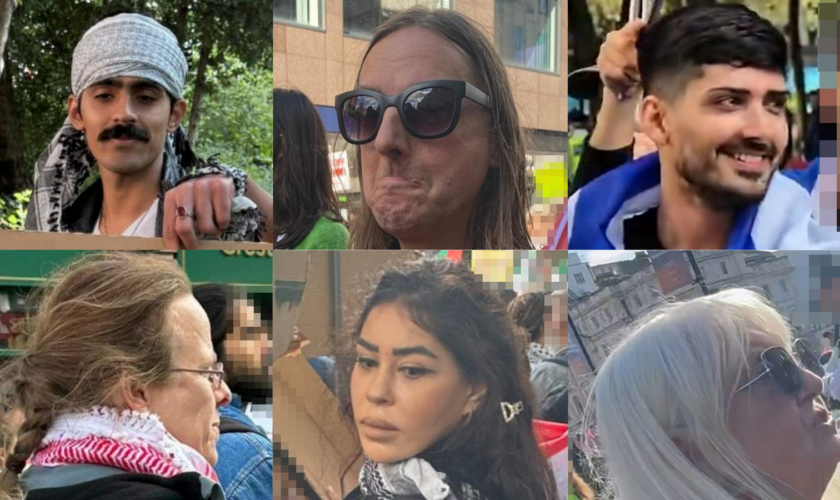 Some of the people the Metropolitan Police have asked the public to help identify. Pics: Met Police