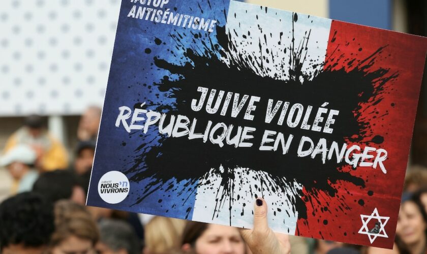 Rassemblement contre l'antisémitisme après le viol d'une juive de 12 ans, le 19 juin 2024 à Paris