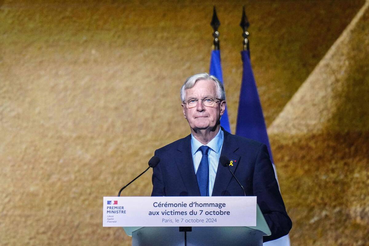 7-Octobre : face à l’antisémitisme, « nous ne laisserons rien passer », promet Michel Barnier