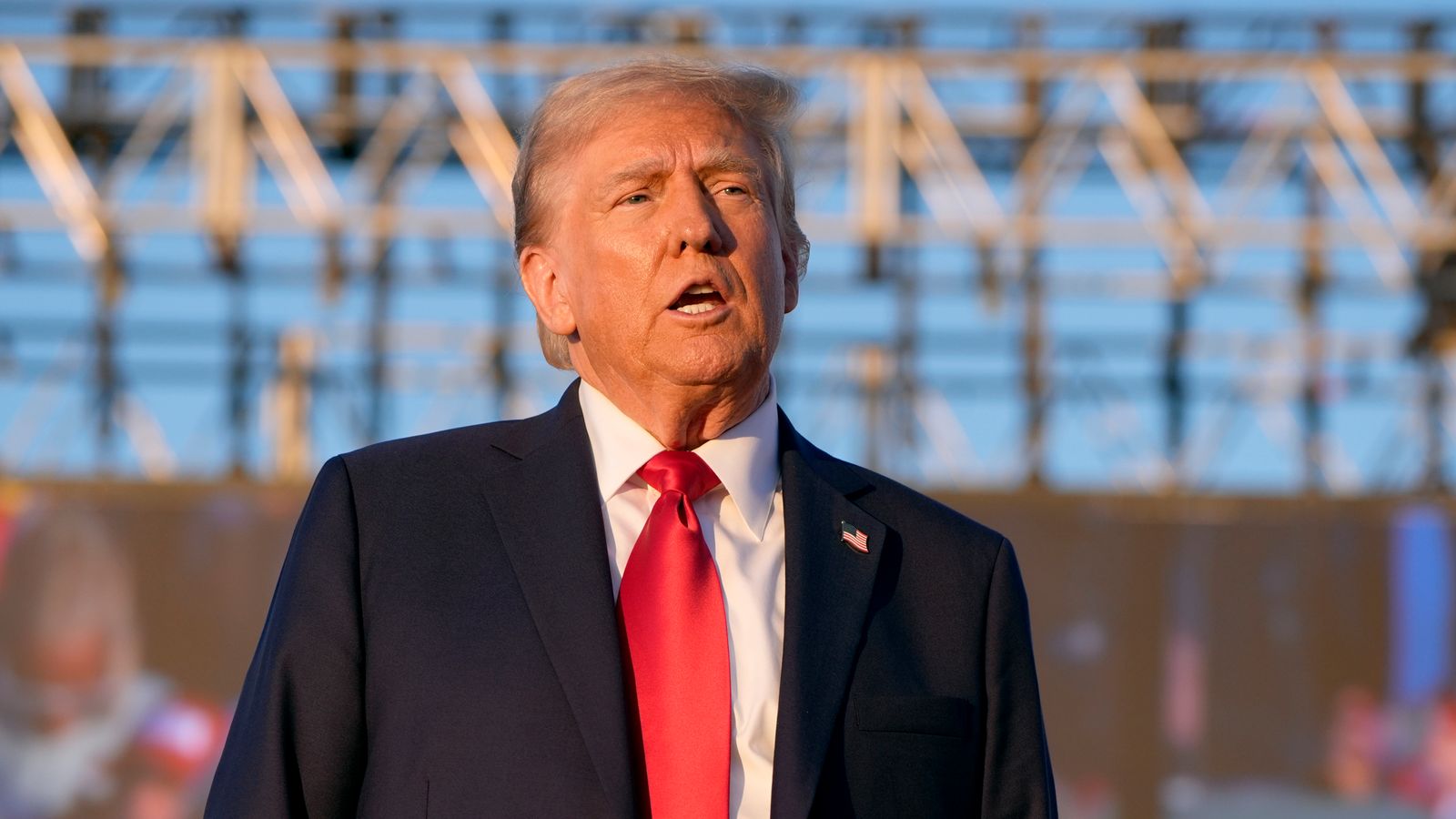 Donald Trump returns to Butler, Pennsylvania. Pic: AP