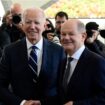 Le président américain Joe Biden et le chancelier allemand Olaf Scholz à la Chancellerie, à Berlin, le 18 octobre 2024