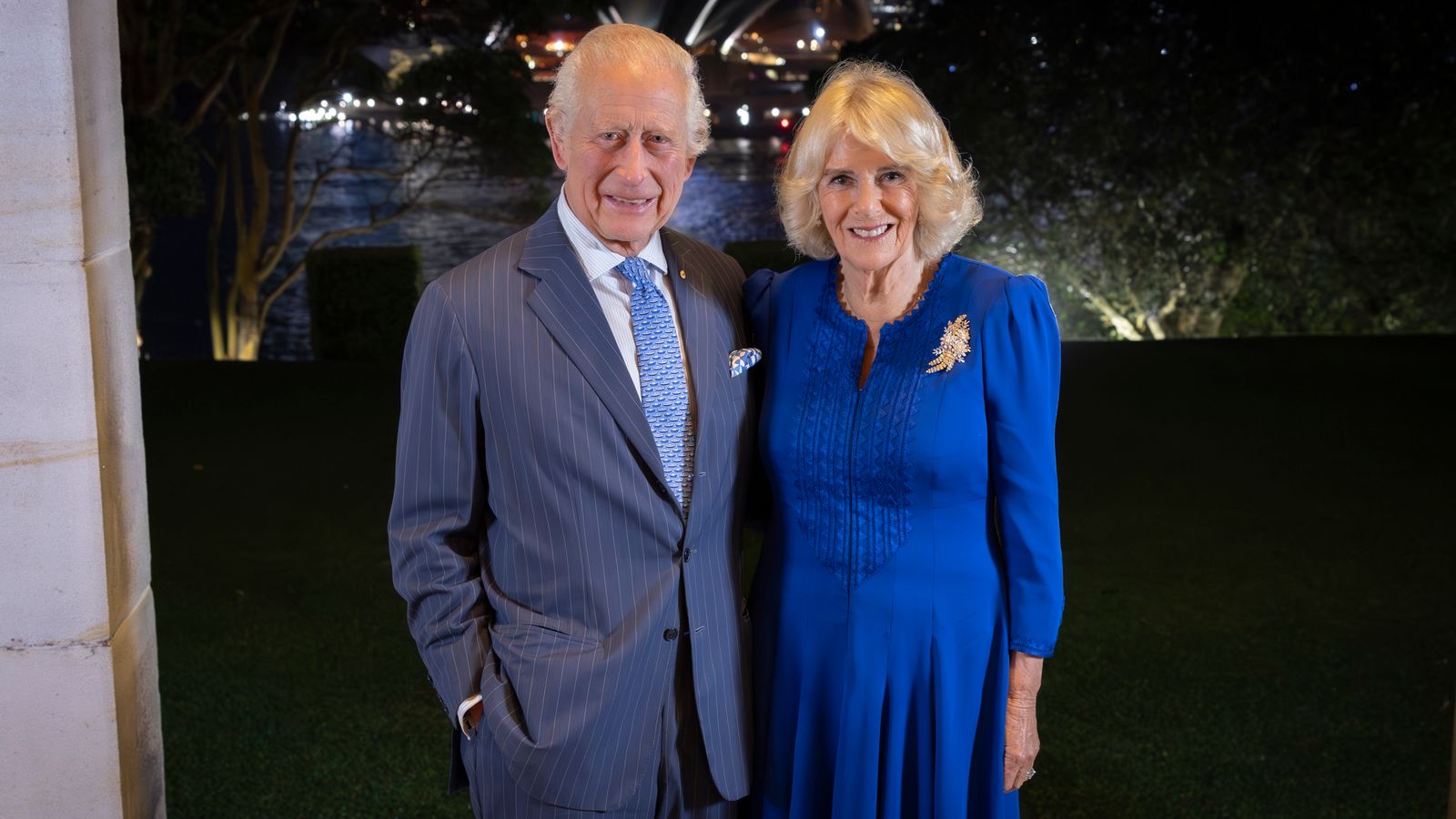 The King and Queen at Admiralty House in Sydney. Pic: PA