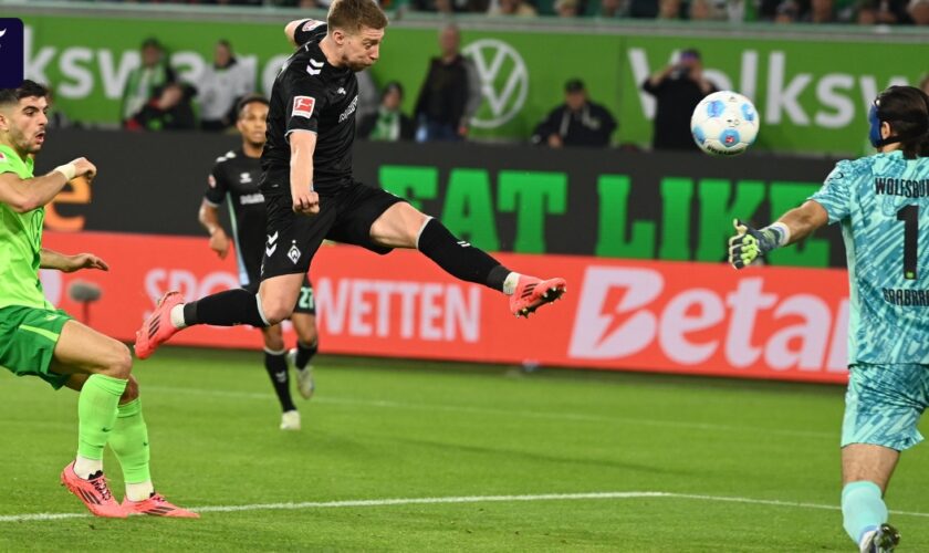 Turbulentes Spiel in Wolfsburg: Nach dem Rückstand dreht Werder Bremen auf