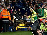 Assistant referee is rushed to hospital after being taken off on a stretcher during Championship clash