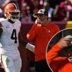 Deshaun Watson defiantly walks off in the middle of Cleveland Browns game, leaving head coach Kevin Stefanski fuming