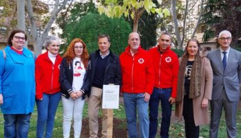 El Árbol de la Humanidad de Cruz Roja ya luce en Albacete reivindicando la labor humanitaria de la ONG