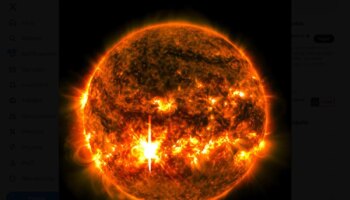 El Sol emite una potente llamarada que puede provocar una tormenta geomagnética en la Tierra e intensas auroras boreales