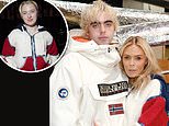 Family night out! Lennon Gallagher and mum Patsy Kensit are supported by his cousin Anais at launch of their joint fashion campaign for Napapijri