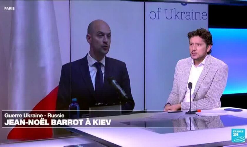 Guerre en Ukraine : visite du chef de la diplomatie française Jean-Noël Barrot à Kiev