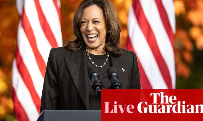 Kamala Harris joined by Lizzo at campaign event; Donald Trump rallies in Pennsylvania – live