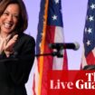 Kamala Harris says Donald Trump’s language ‘demeans the office’ of the presidency – US politics live