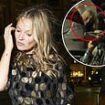 Kate Moss takes a dramatic tumble while enjoying a cigarette outside daughter Lila Moss' birthday party - before laughing off the awkward moment