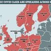 Map reveals where new XEC Covid variant is spreading across Europe as doctor warns it could soon be dominant strain of the virus