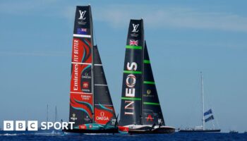 Vessels of Great Britain and New Zealand in the America's Cup