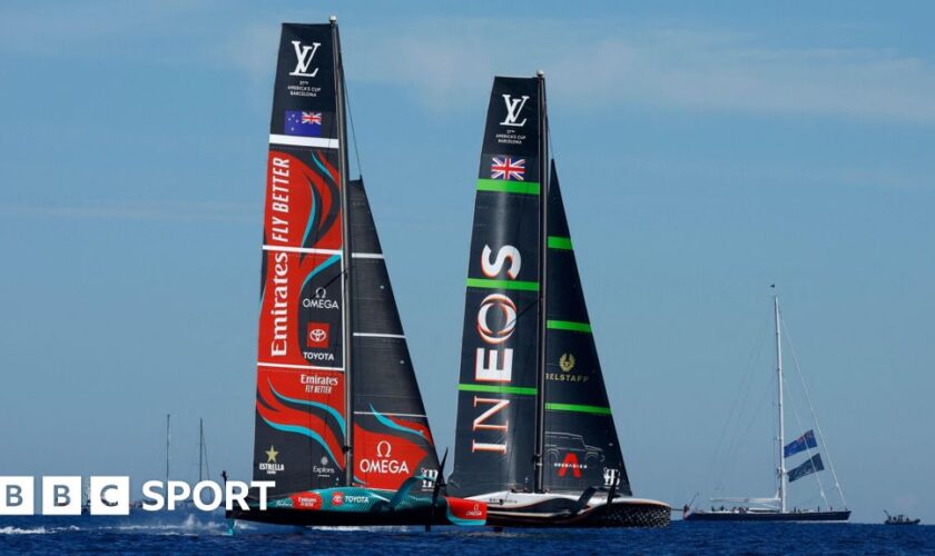 Vessels of Great Britain and New Zealand in the America's Cup