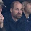 Prince William puts on an animated display as he watches his beloved Aston Villa play Bayern Munich in the Champions League