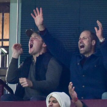 Prince William suffers awkward ailment after wild celebrations at Aston Villa game