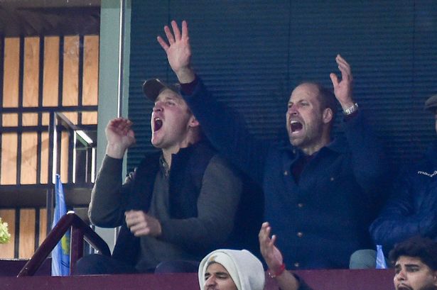 Prince William suffers awkward ailment after wild celebrations at Aston Villa game