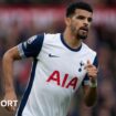 Dominic Solanke in action for Tottenham this season