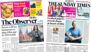 The Papers: Reeves 'will tax businesses' and Hoy's terminal diagnosis