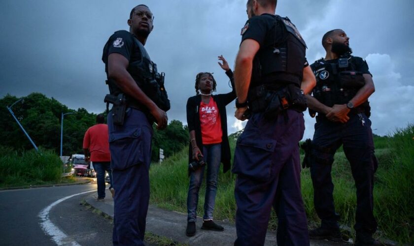 Vie chère en Martinique: des policiers blessés lors d'affrontements avec des manifestants