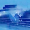 Watch the terrifying moment lorry crashes through safety barrier and falls off M6 Thelwall Viaduct