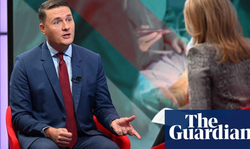 Wes Streeting denies ‘dystopian future’ over weight-loss jabs for jobless