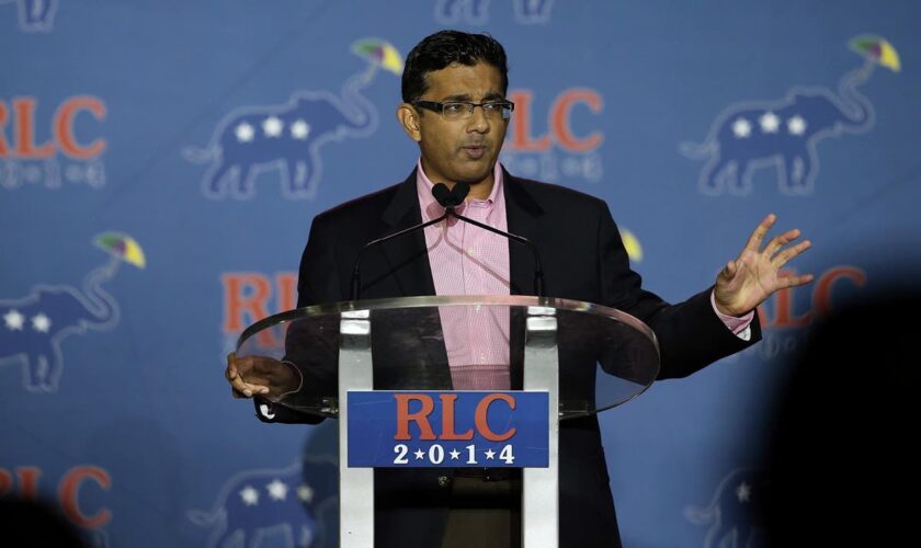 Trump-pardoned filmmaker Dinesh D’Souza flamed for attacking Biden for pardoning son