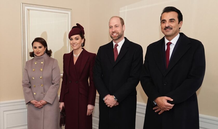 Royal news live: Prince William and Kate Middleton welcome Emir of Qatar on state visit to Buckingham Palace