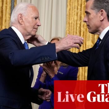 White House defends Biden’s pardon as Trump hints at potential clemency for January 6 rioters – US politics live