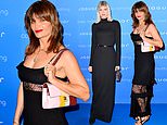 Helena Christensen and Devon Windsor offer a touch of glamour to Jaguar’s ‘woke’ rebrand as their much-criticised new car is finally unveiled at Miami Art Week after facing huge backlash