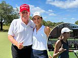 Donald Trump’s granddaughter Kai does hilarious impression of president-elect as she ‘intimidates’ YouTube golf star