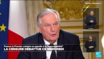 Michel Barnier compte sur un « réflexe de responsabilité » des députés pour ne pas le censurer