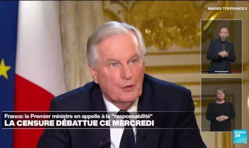 Michel Barnier compte sur un « réflexe de responsabilité » des députés pour ne pas le censurer