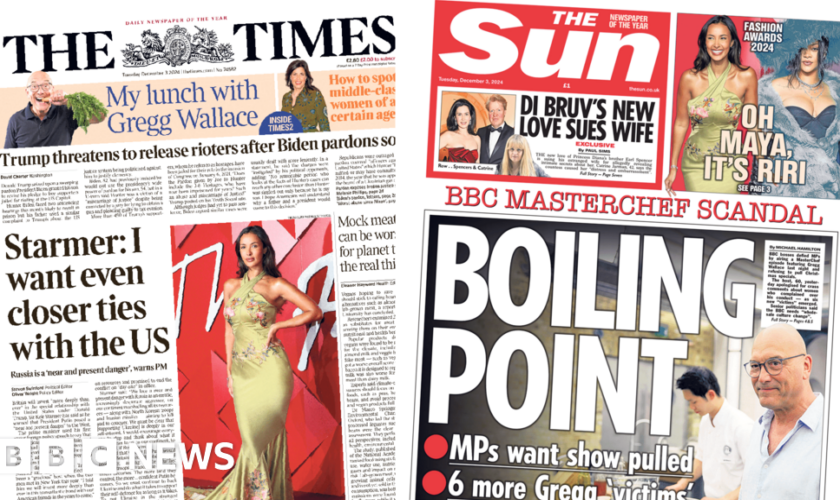 The Papers: Starmer wants ‘closer US ties’ and Wallace ‘Boiling Point’