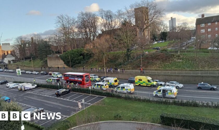 Boy, 14, stabbed to death on London bus