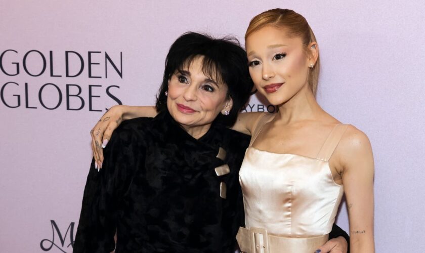 Ariana Grande mortified by mother’s joke about Harrison Ford at Golden Globes