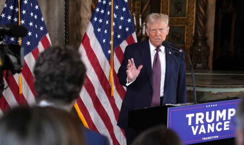 Trump kicks off rambling press conference by airing grievances — then starts threatening U.S. allies