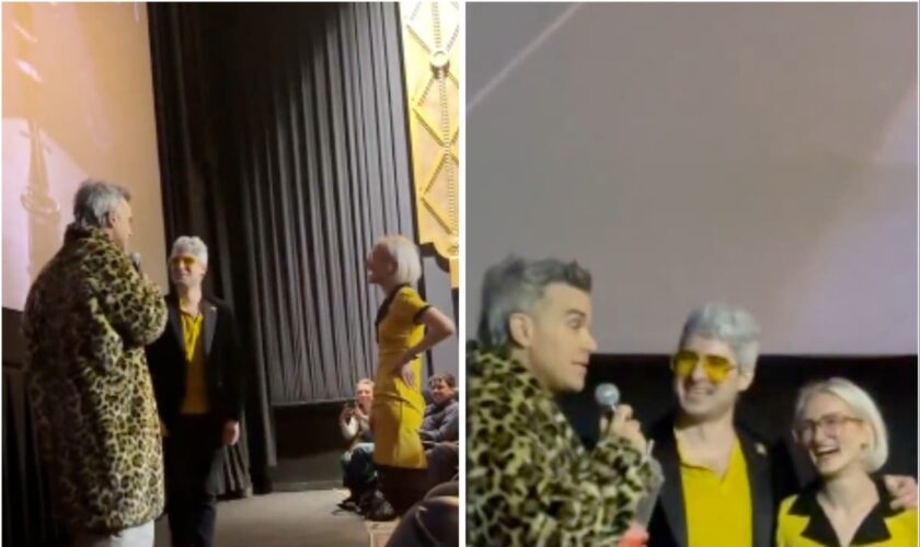 Robbie Williams officiates wedding at Better Man movie screening: ‘It’s legally binding in my heart’