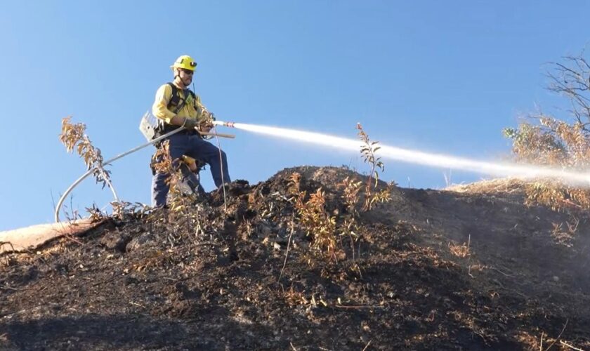 Water ‘not the problem’ for LA firefighters trying to prevent fires returning