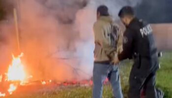 Los Angeles wildfires: California firebug arrest caught on video as police warn of arsonists