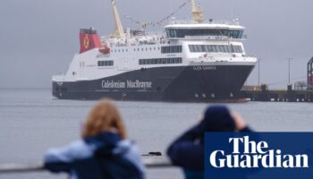 Delayed Scottish ferry finally sets sail to Isle of Arran – almost seven years late