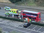 Teenage boy, 14, is stabbed to death on London bus in front of horrified passengers as police launch murder probe